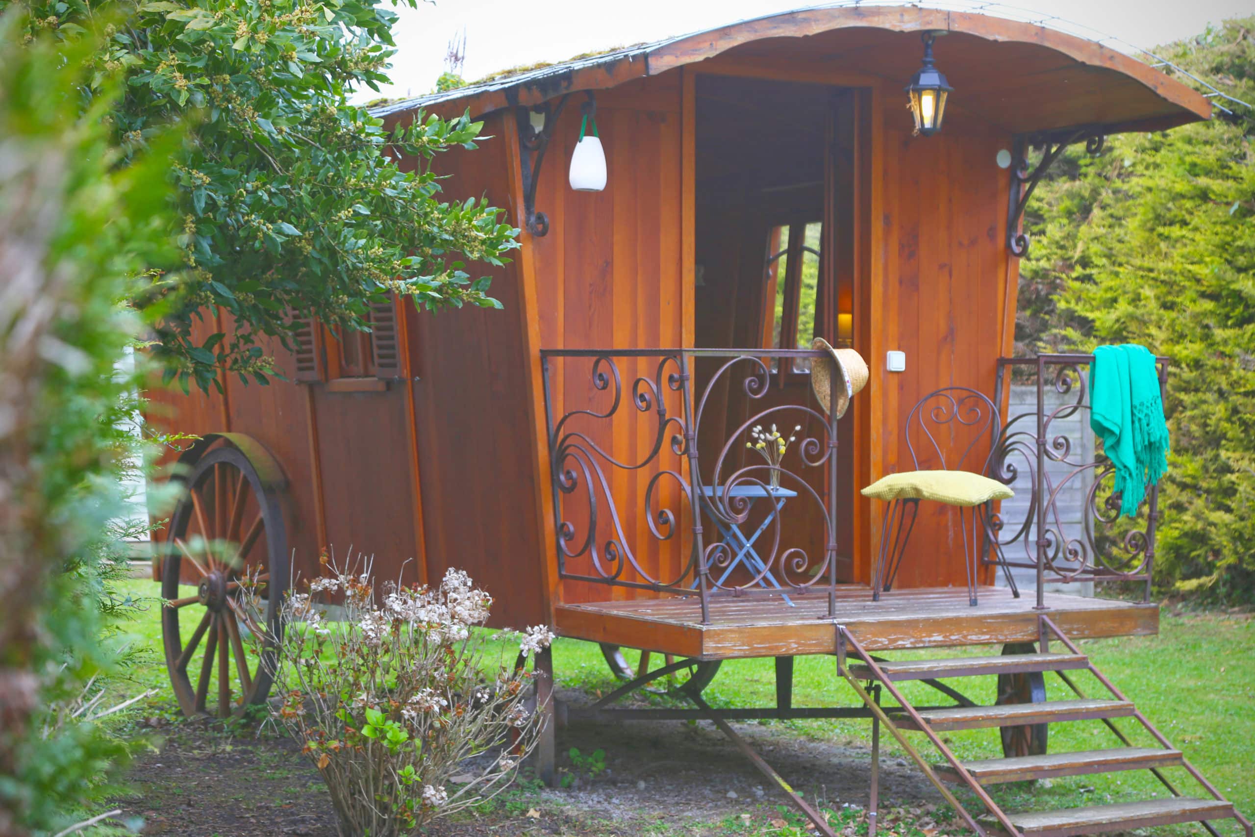 Unusual accommodation in nature near Saint-Malo in Brittany